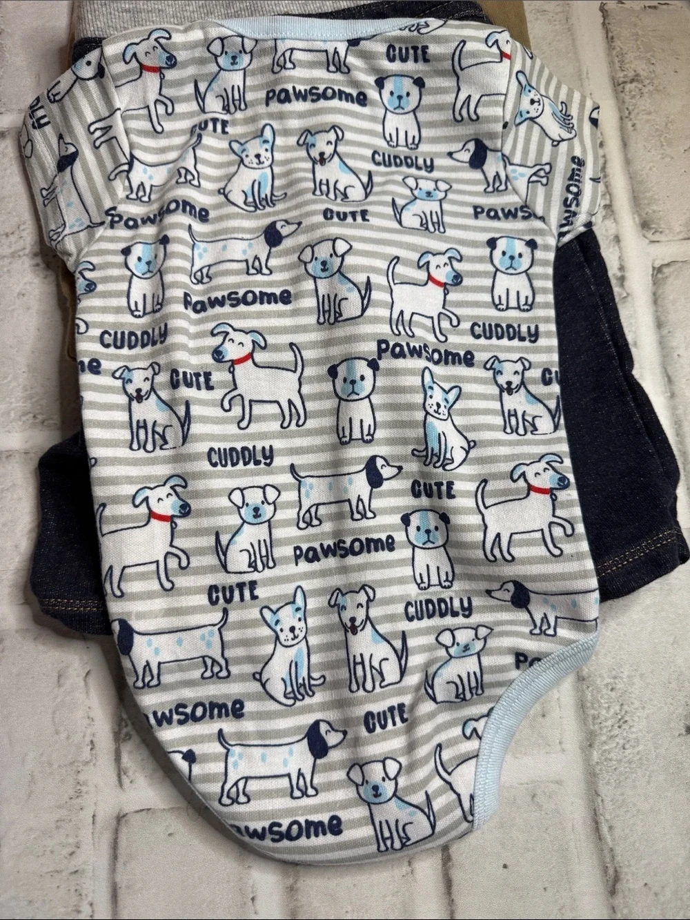 Carter's Baby Boys Navy, Khaki, White and Green 4-Piece Outfit Set